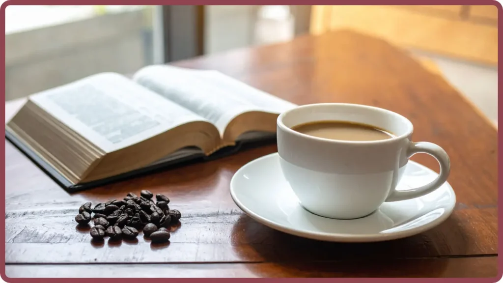 Pausa para um café, após o devocional